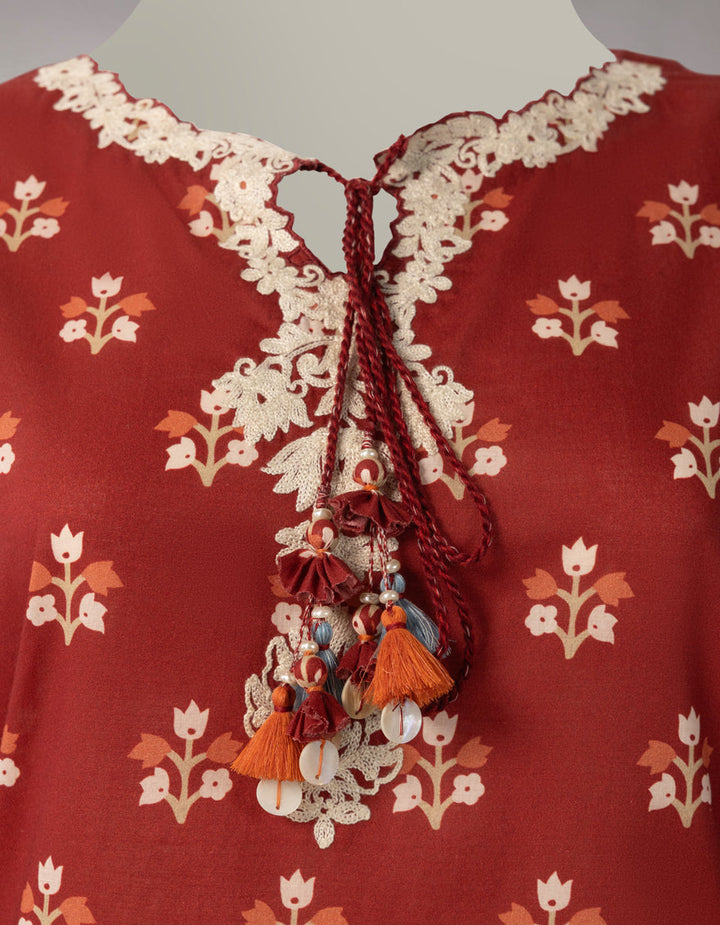 Lawn Multicolor Unstitched Suit - J. Junaid Jamshed