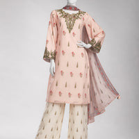 Lawn Multicolor Unstitched Suit - J. Junaid Jamshed