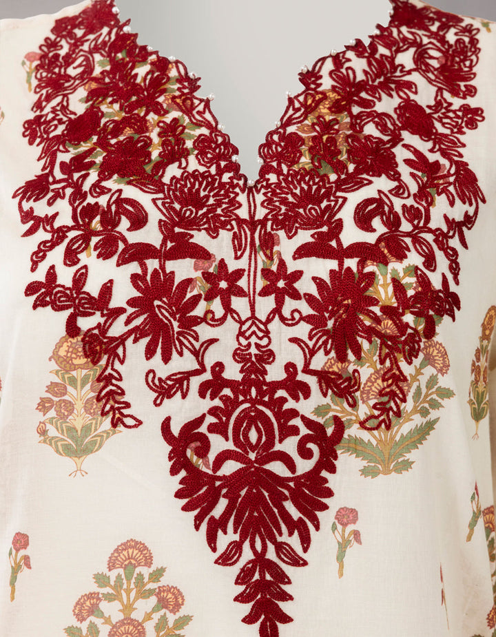 Lawn Multicolor Unstitched Suit - J. Junaid Jamshed