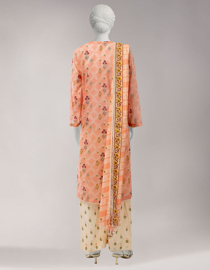 Lawn Multicolor Unstitched Suit - J. Junaid Jamshed