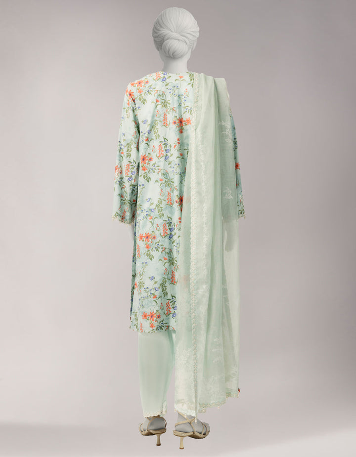 Lawn Multicolor Unstitched Suit - J. Junaid Jamshed