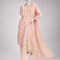 Lawn Multicolor Unstitched Suit - J. Junaid Jamshed