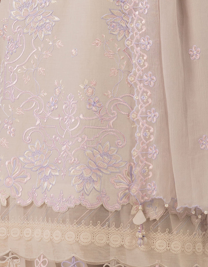 Lawn Purple Unstitched Suit - J. Junaid Jamshed
