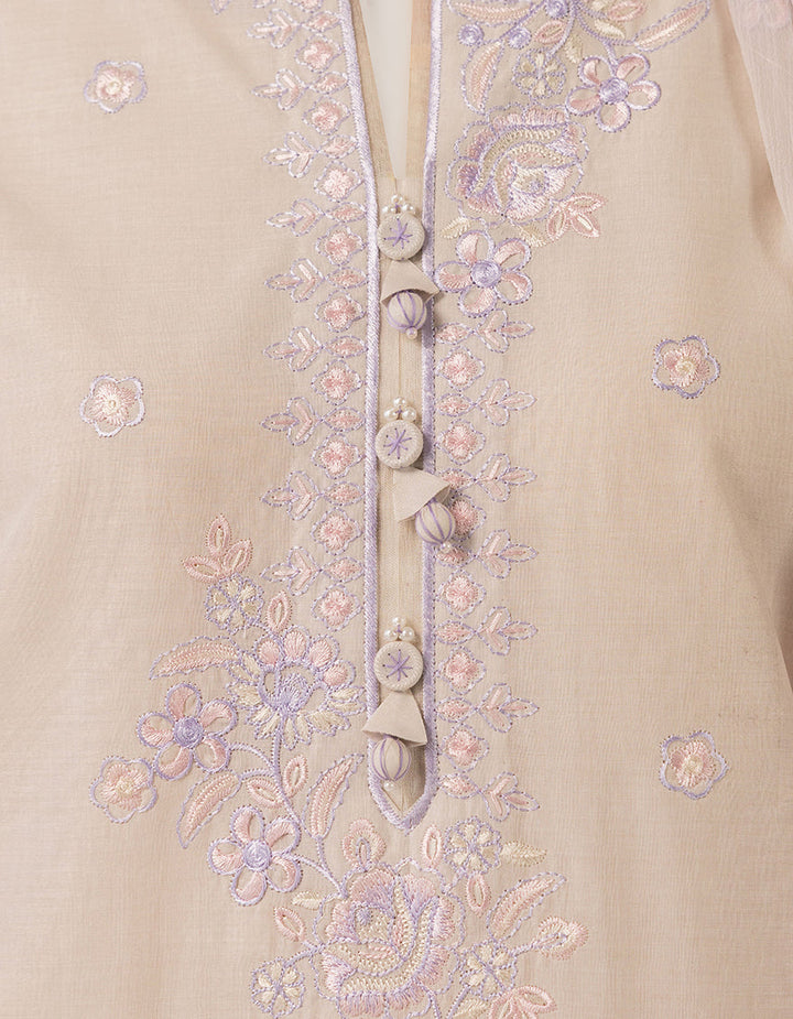 Lawn Purple Unstitched Suit - J. Junaid Jamshed
