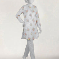 Lawn White Kurti - J. Junaid Jamshed