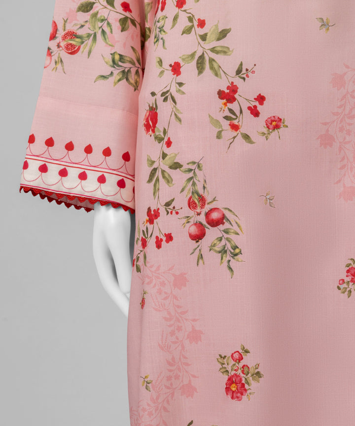 Jacquard Pink Unstitched Suit - J. Junaid Jamshed