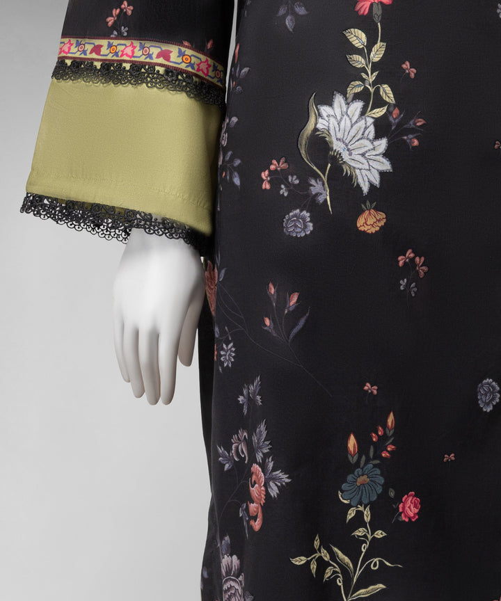 Liminal Black Unstitched Suit - J. Junaid Jamshed