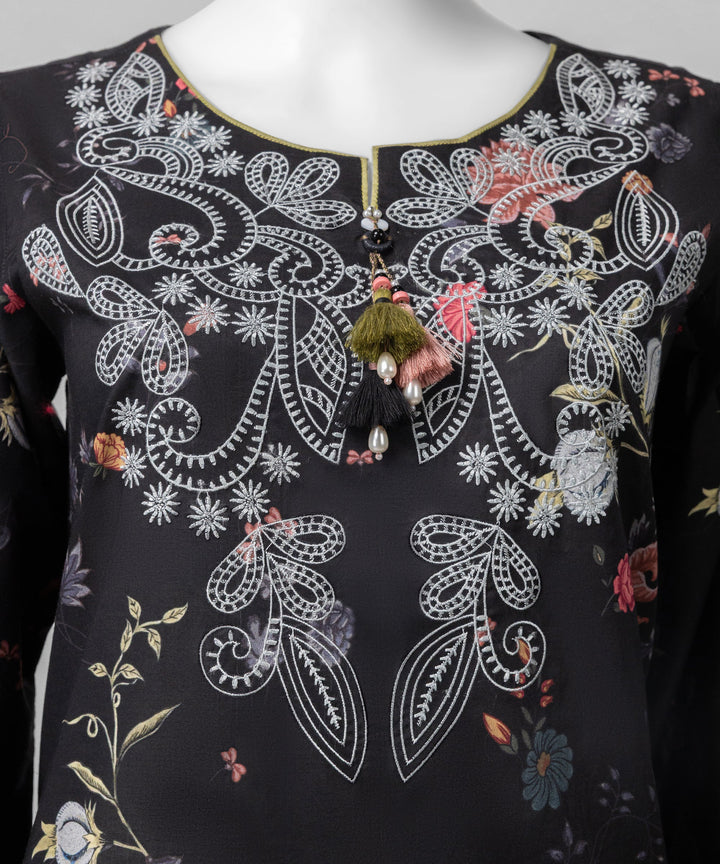 Liminal Black Unstitched Suit - J. Junaid Jamshed