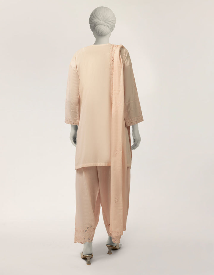 Lawn Pink Stitched Suit - J. Junaid Jamshed