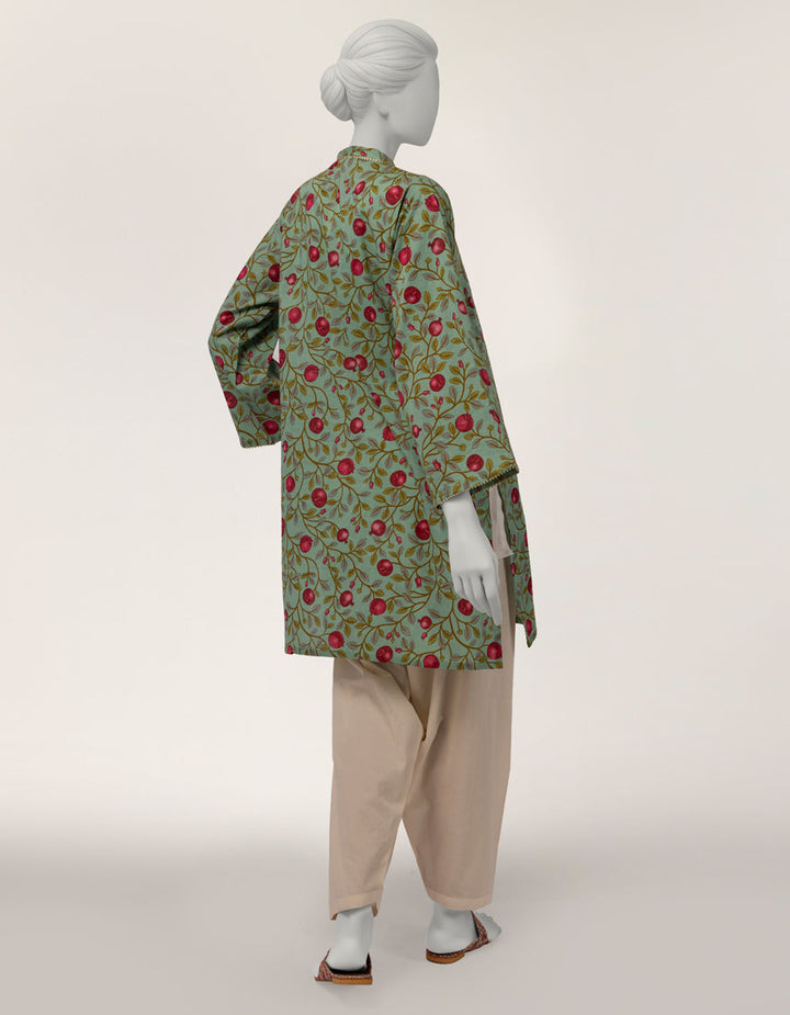 Lawn Green Kurti - J. Junaid Jamshed