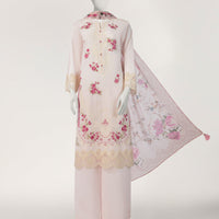 Lawn Pink Stitched Suit - J. Junaid Jamshed