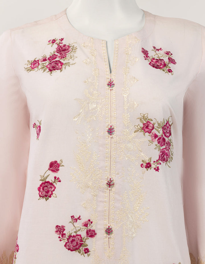 Lawn Pink Stitched Suit - J. Junaid Jamshed