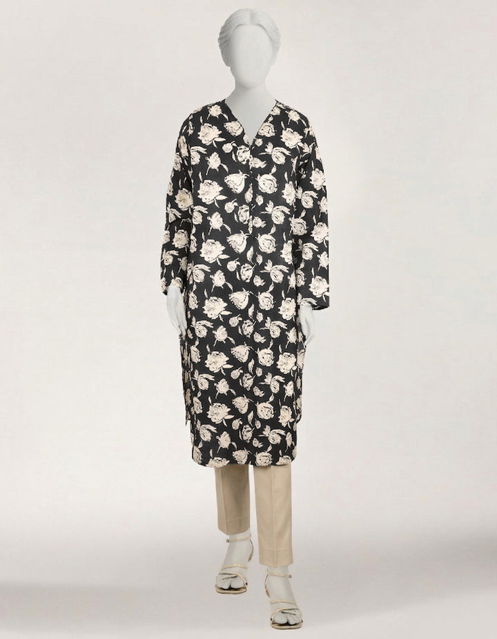 Lawn Black Kurti - J. Junaid Jamshed