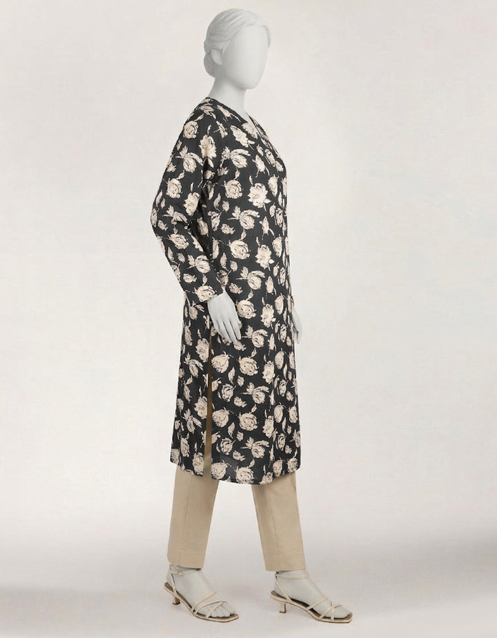 Lawn Black Kurti - J. Junaid Jamshed