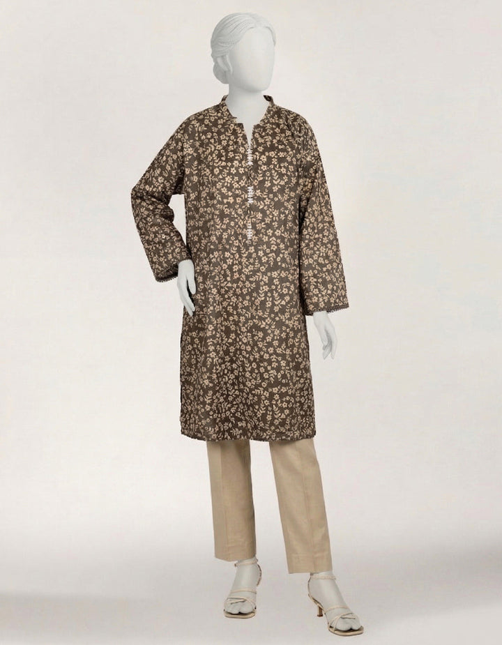 Lawn Grey Kurti - J. Junaid Jamshed