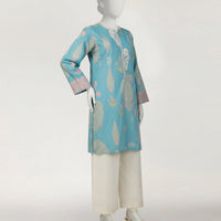 Lawn Blue Kurti - J. Junaid Jamshed