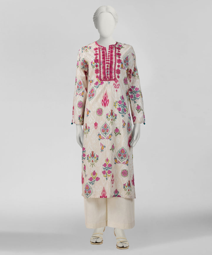 Lawn Multicolor Kurti - J. Junaid Jamshed