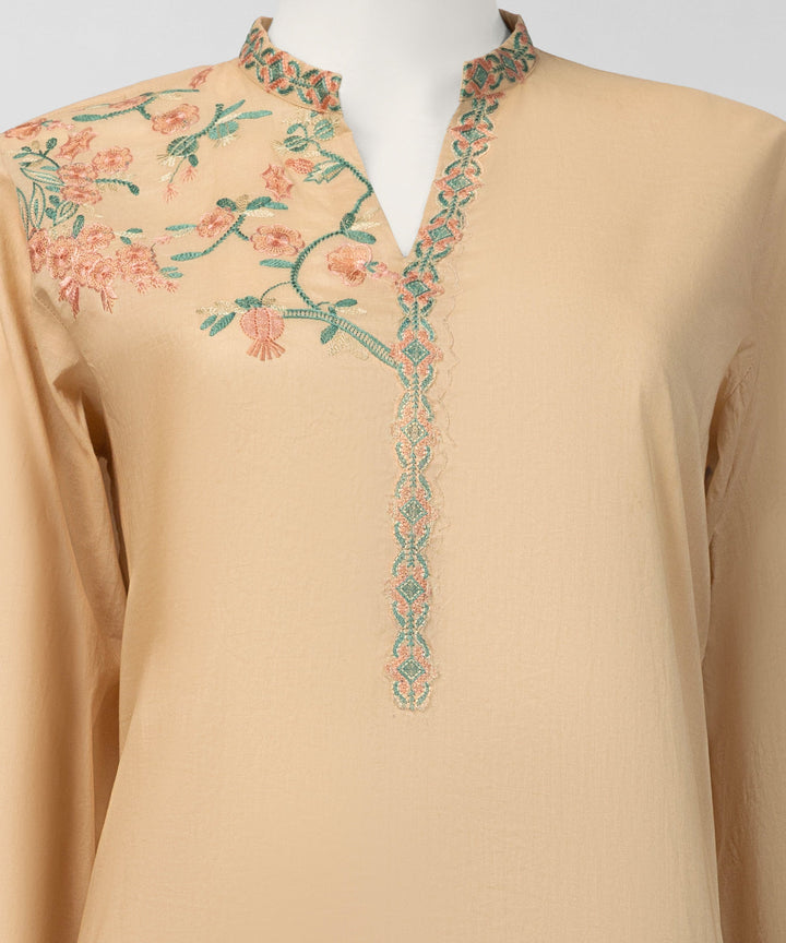 Liminal Beige Stitched Suit - J. Junaid Jamshed