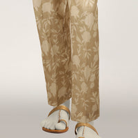 Lawn Beige Trouser - J. Junaid Jamshed