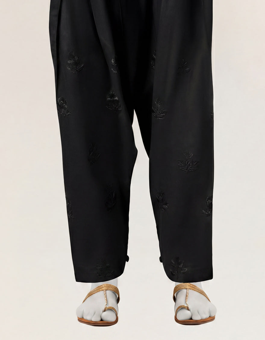 Lawn Black Shalwar - J. Junaid Jamshed