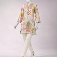 Lawn Multicolor Unstitched Suit - J. Junaid Jamshed