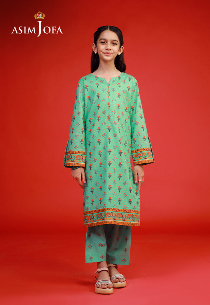 Cambric Pista Stitched Suit - Asim Jofa