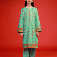 Cambric Pista Stitched Suit - Asim Jofa