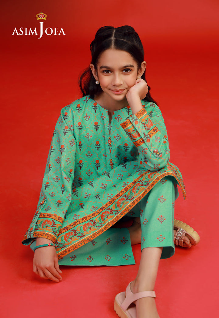 Cambric Pista Stitched Suit - Asim Jofa