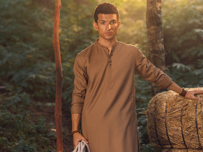 Blended Brown Shalwar Kameez - Almirah