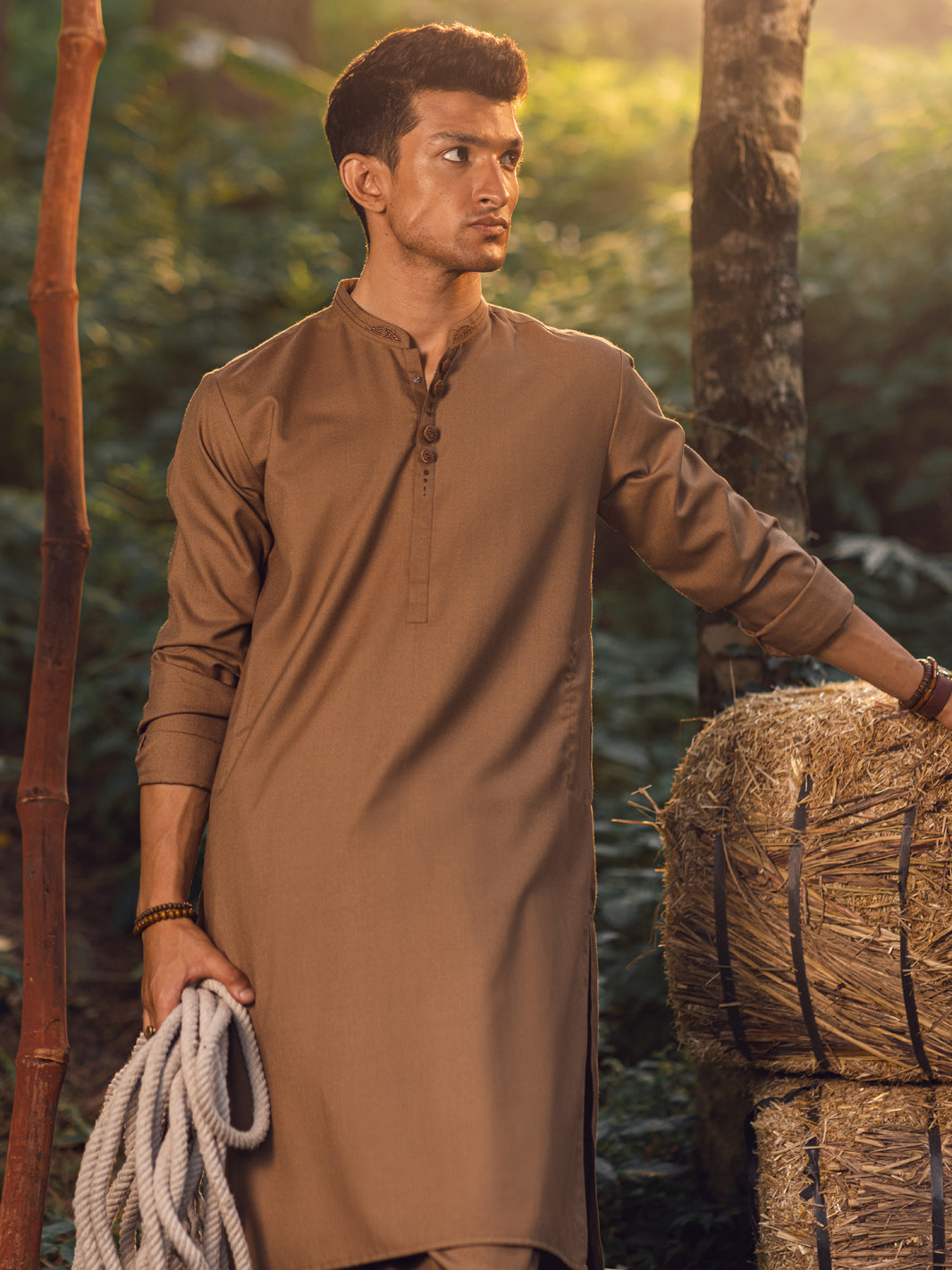 Blended Brown Shalwar Kameez - Almirah