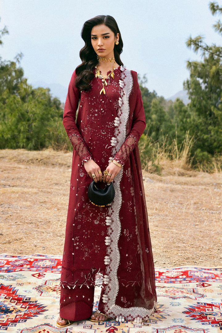 Aila - Qalamkar Qlinekari Lawn Stitched