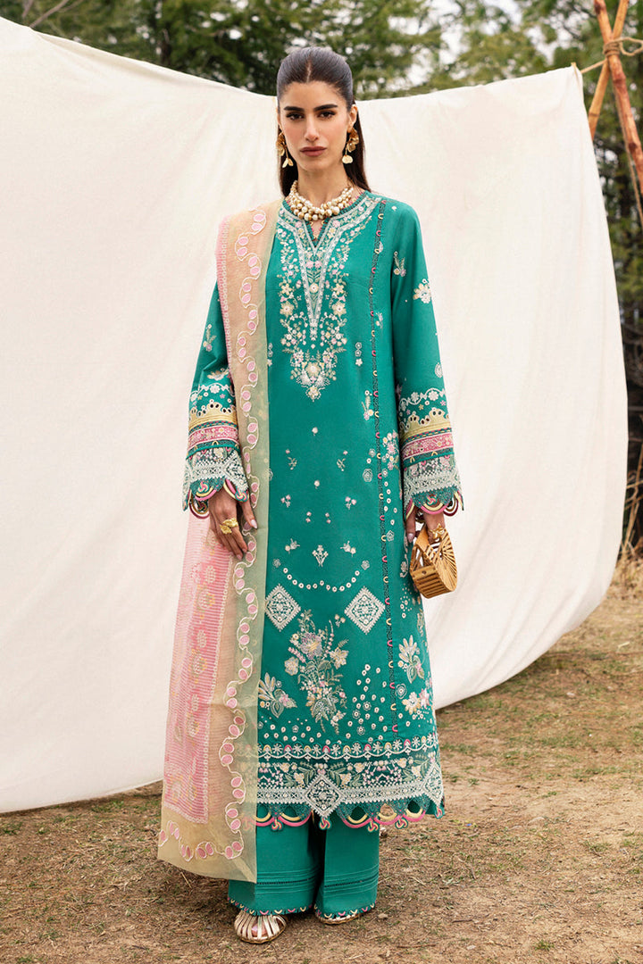 Elida - Qalamkar Qlinekari Lawn Stitched