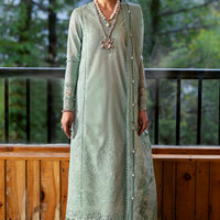 Elira - Qalamkar Qlinekari Lawn Stitched