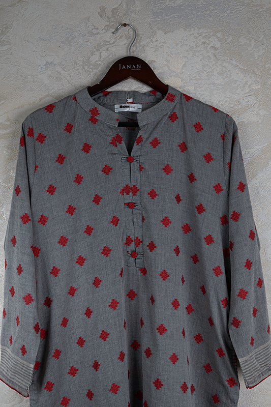 Lawn Grey Stitched Suit - Gul Ahmed
