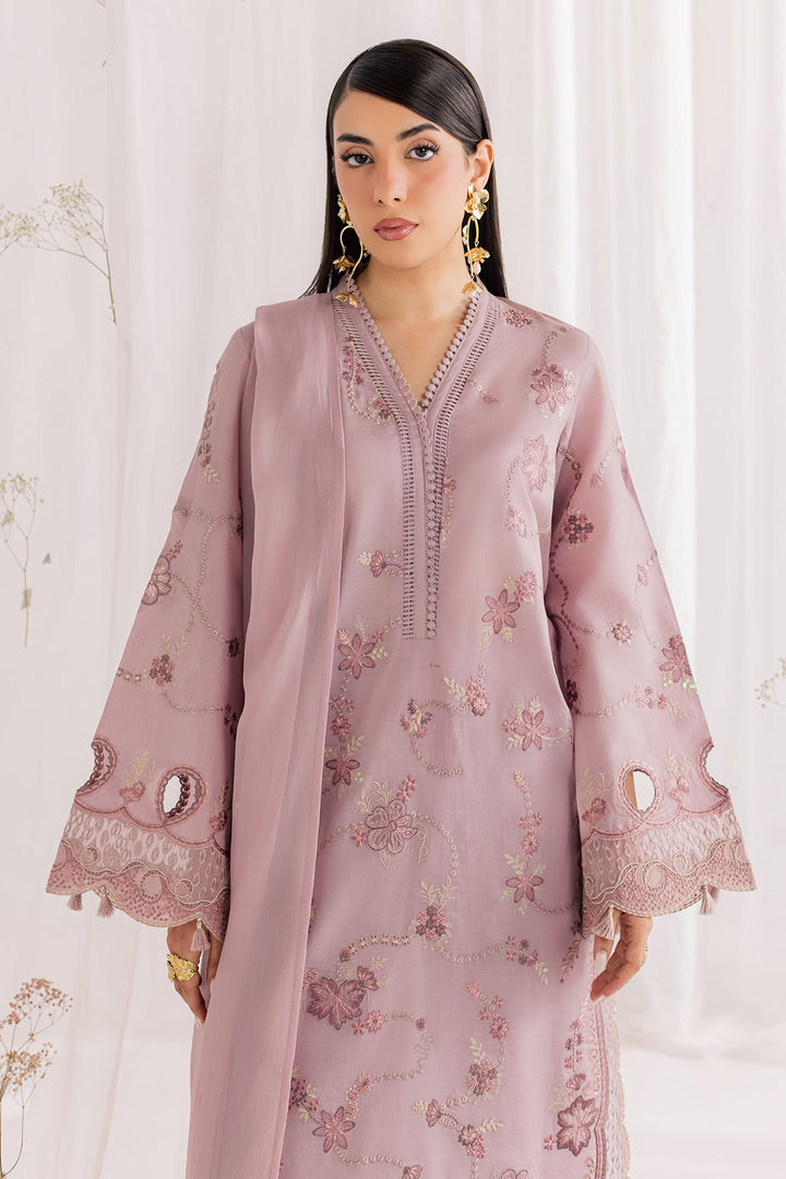 Embroidered Lawn Mauve Stitched Suit - Nureh