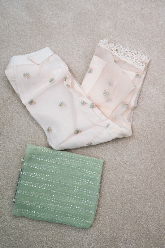 Light Pink 3 Piece Suit - Sana Safinaz