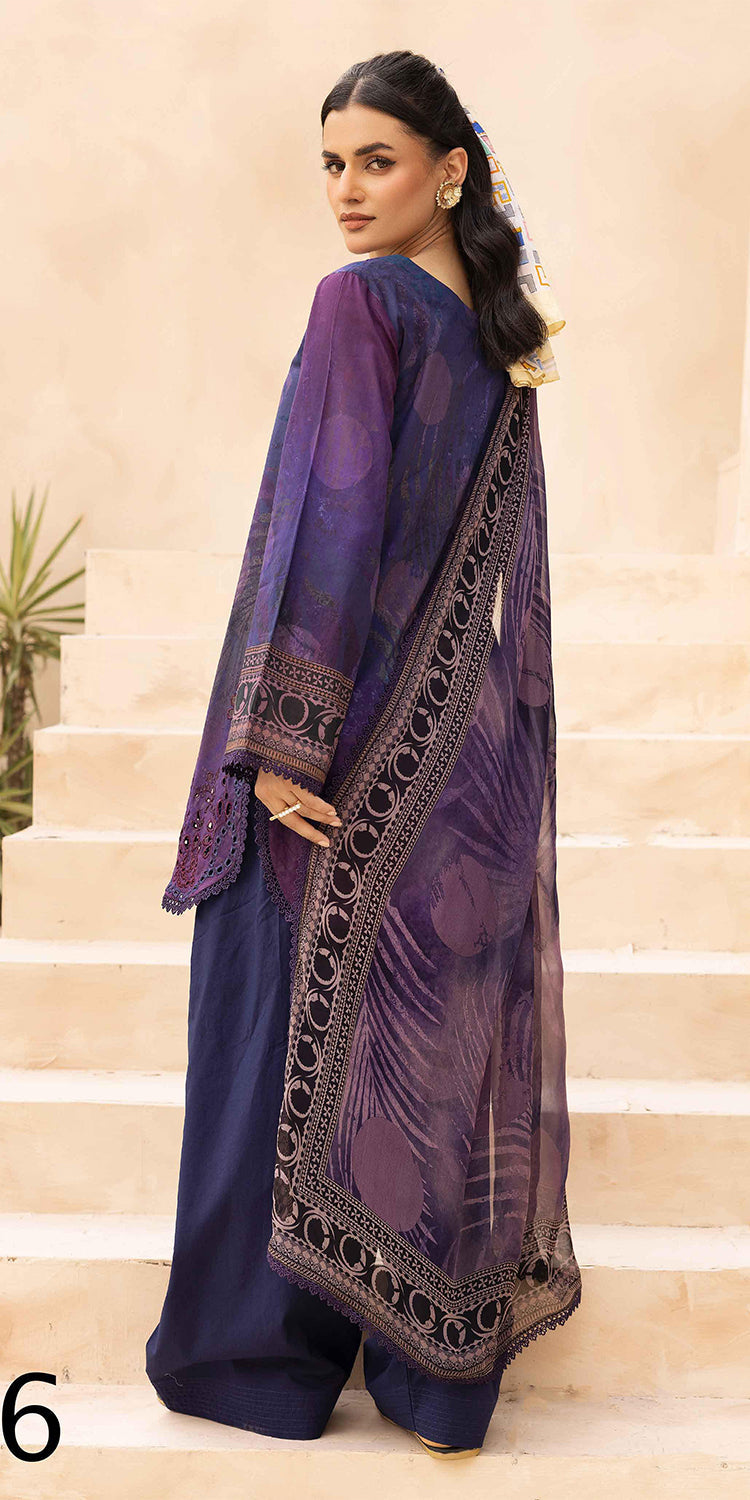 Lawn Blue Stitched Suit - Kesariya Vol III by Nureh