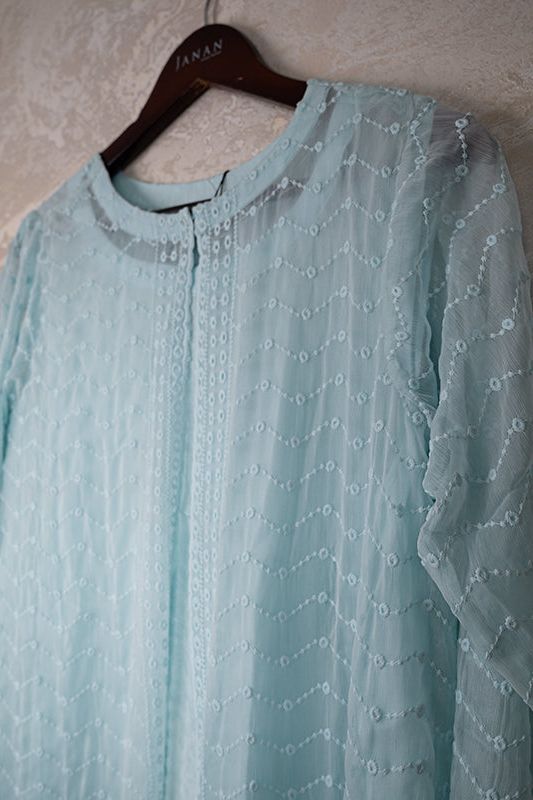 Light Blue 2 Piece Stitched Suit - Bonanza
