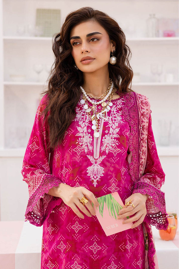 Lawn Pink Stitched Suit - Nureh Gardenia