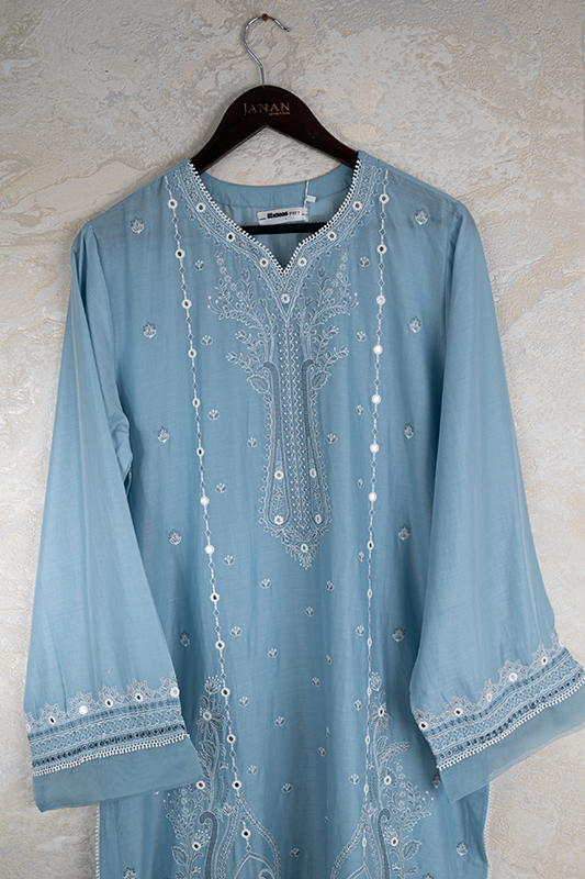 Sky Blue Stitched Suit - Gul Ahmed