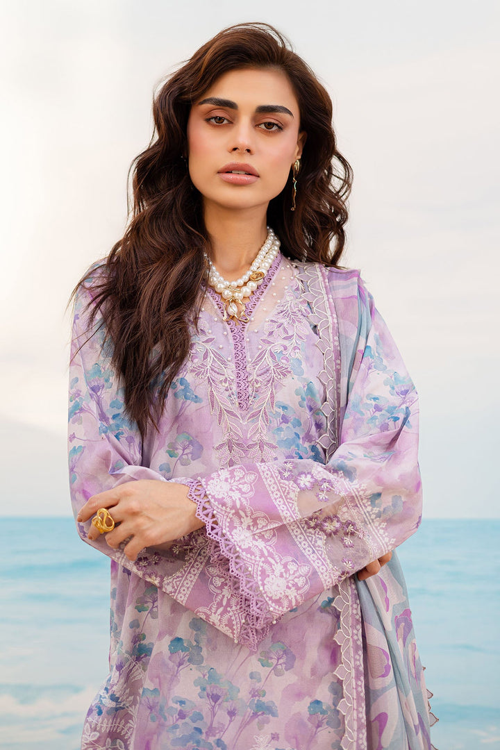 Lawn Lilac Stitched Suit - Nureh Gardenia