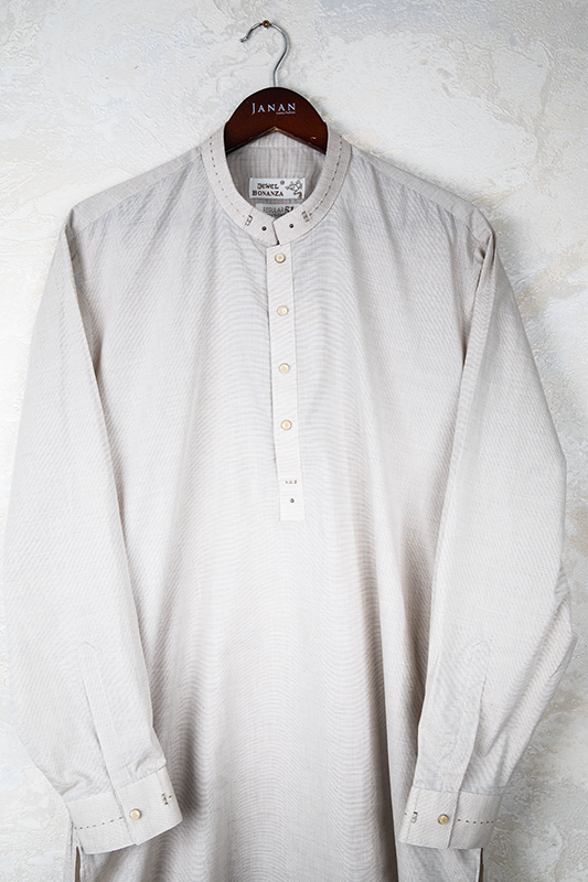 Light Brown Kurta Shalwar - Bonanza