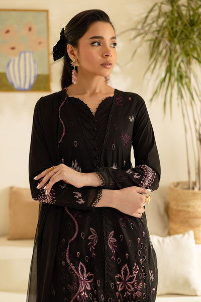 Lawn Black Stitched Suit - Nureh