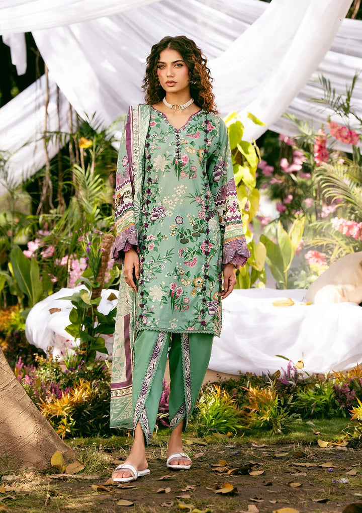 Lawn Green Stitched Suit - Elaf