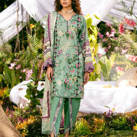 Lawn Green Stitched Suit - Elaf