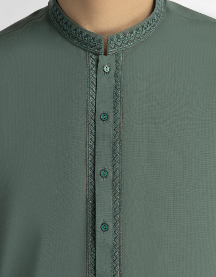 Blended Green Kurta Trouser - J. Junaid Jamshed