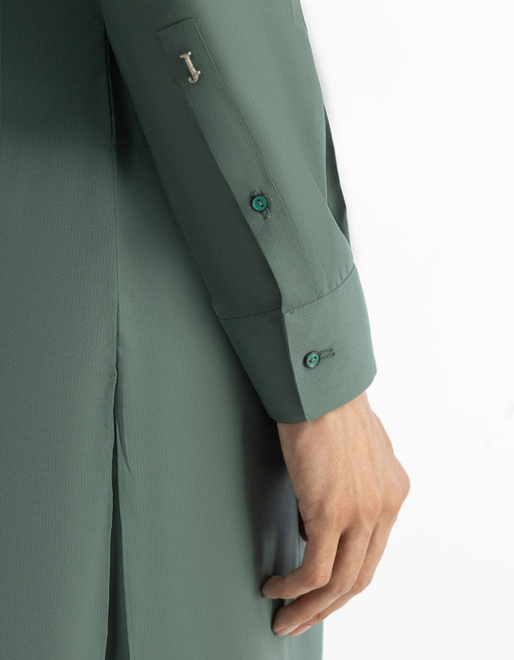 Blended Green Kurta Trouser - J. Junaid Jamshed