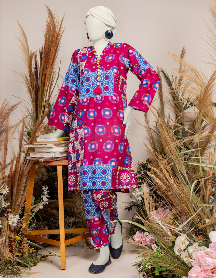 Liminal Pink Kurti - J. Junaid Jamshed