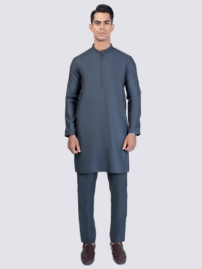 Blended Green Shalwar Kameez - Almirah