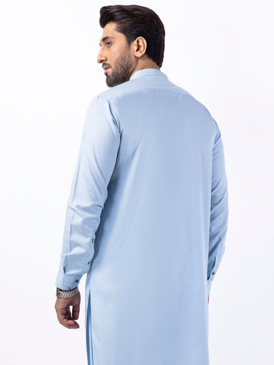 Blended Light blue Kameez Shalwar - Almirah